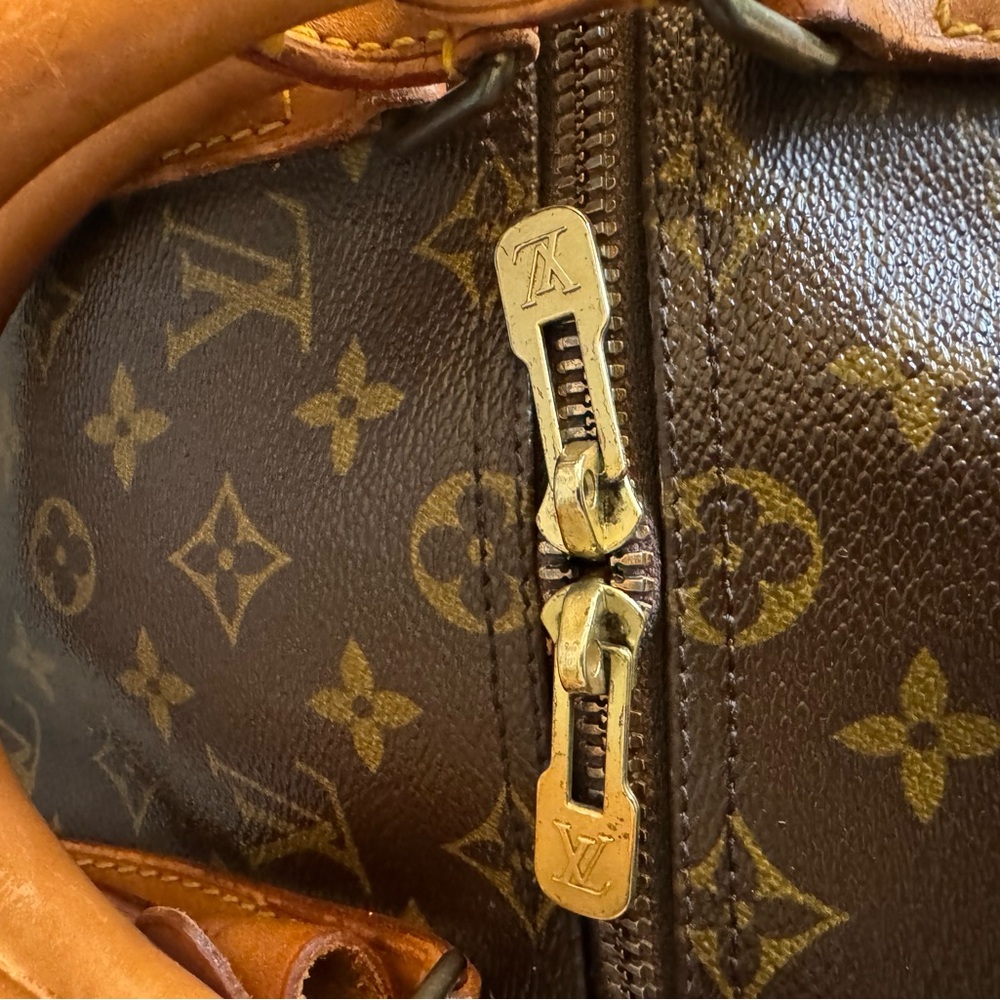 Louis Vuitton Brown LV Monogram Keepall 50 Duffle Bag - Picture 10 of 14